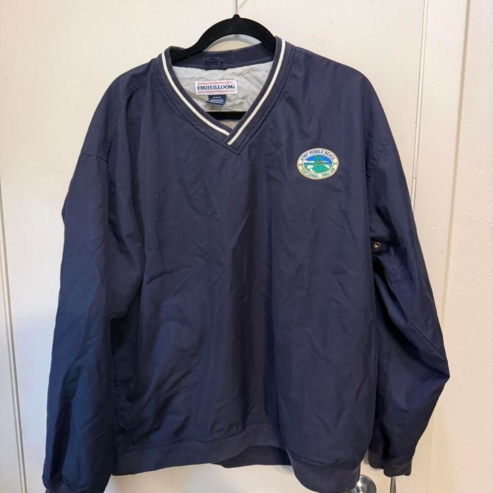 Fruit-of-the-loom Men's Navy and Blue Jacket